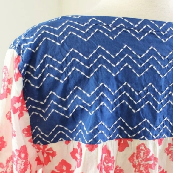 Anthropologie Mermaid 3/4 Sleeve Embroidered - Picture 5 of 5